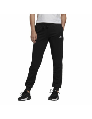 Pantalone Lungo Sportivo Adidas French Terry Logo Donna Nero