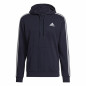 Sweat à capuche homme Adidas Essentials 3 Stripes Blue marine Sweat à capuche homme Adidas Essentials 3 Stripes Blue marine