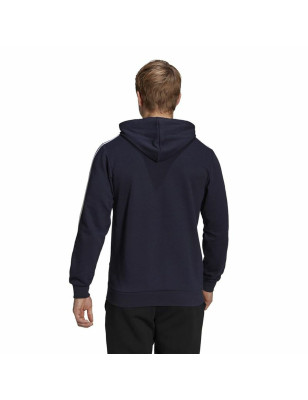 Sweat à capuche homme Adidas Essentials 3 Stripes Blue marine