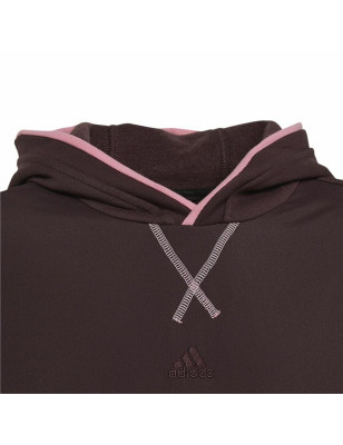 Sweat à capuche unisex Adidas All Szn Marron
