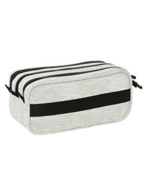 Trousse Fourre-Tout Triple Kappa Grey knit Gris (21,5 x 10 x 8 cm)