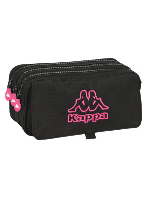 Portaoggetti Triplo Kappa Black and pink Nero (21,5 x 10 x 8 cm)
