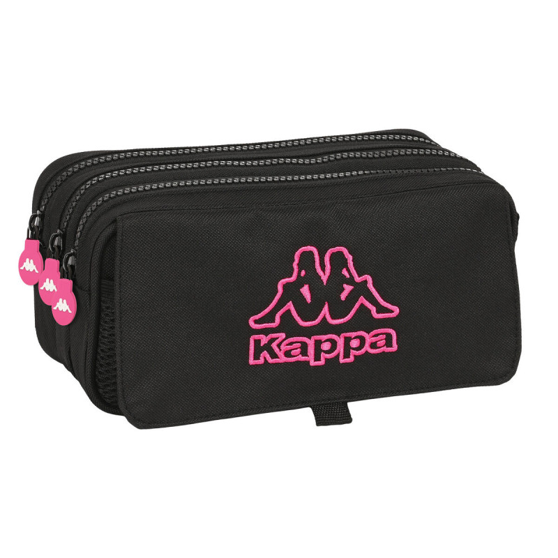 Triple Carry-all Kappa Black and pink Black (21,5 x 10 x 8 cm) Triple Carry-all Kappa Black and pink Black (21,5 x 10 x 8 cm)