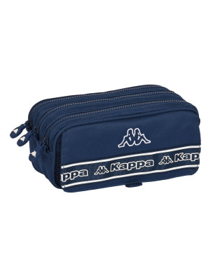 Trousse Fourre-Tout Triple Kappa Navy Blue marine (21,5 x 10 x 8 cm)