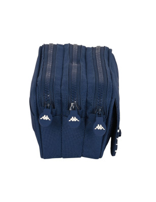 Trousse Fourre-Tout Triple Kappa Navy Blue marine (21,5 x 10 x 8 cm)