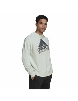 Sweat sans capuche unisex Adidas Essentials Brand Love Turquoise