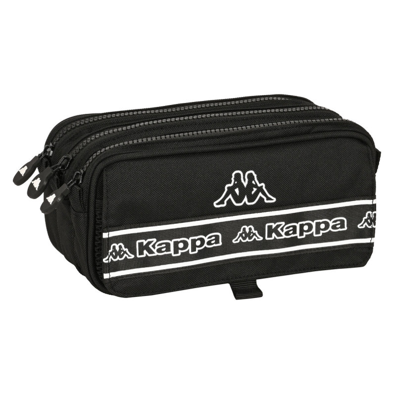 Trousse Fourre-Tout Triple Kappa 21,5 x 10 x 8 cm Noir Trousse Fourre-Tout Triple Kappa 21,5 x 10 x 8 cm Noir