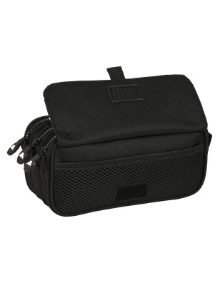 Trousse Fourre-Tout Triple Kappa 21,5 x 10 x 8 cm Noir