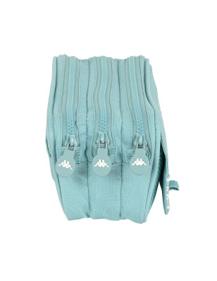 Trousse Fourre-Tout Triple Kappa 21,5 x 10 x 8 cm Bleu
