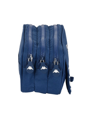 Trousse Fourre-Tout Triple Kappa 21,5 x 10 x 8 cm Blue marine