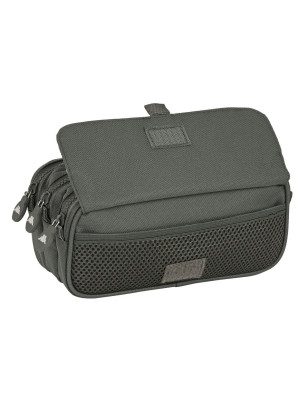 Trousse Fourre-Tout Triple Kappa 21,5 x 10 x 8 cm Gris