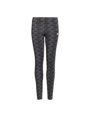 Leggings de Sport pour Femmes Adidas Essentials Logo Gris