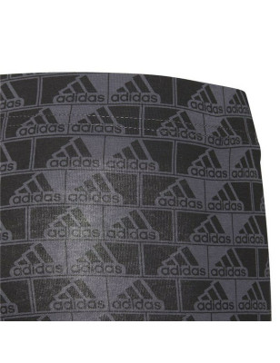Leggings de Sport pour Femmes Adidas Essentials Logo Gris