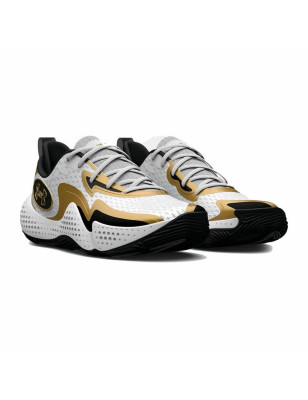 Chaussures de Basket-Ball pour Adultes Under Armour Spawn 5 Blanc