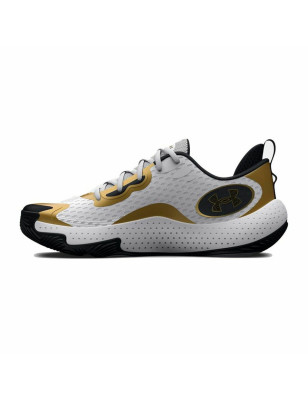 Chaussures de Basket-Ball pour Adultes Under Armour Spawn 5 Blanc