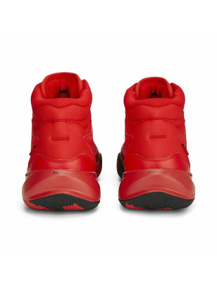 Chaussures de Basket-Ball pour Adultes Puma Playmaker Pro Mid Rouge