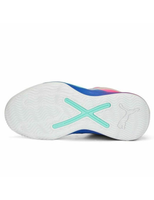 Chaussures de Basket-Ball pour Adultes Puma Rise Rose Bleu