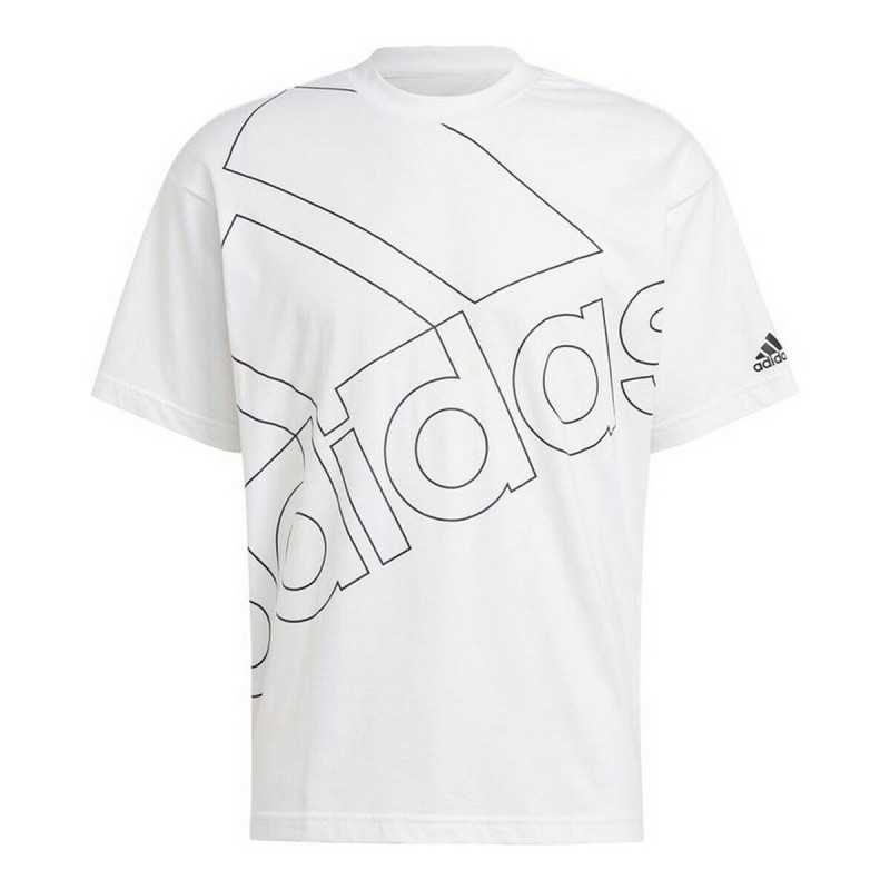 Maglia a Maniche Corte Uomo Adidas Giant Logo Bianco Maglia a Maniche Corte Uomo Adidas Giant Logo Bianco