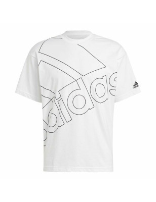 Men’s Short Sleeve T-Shirt Adidas Giant Logo White