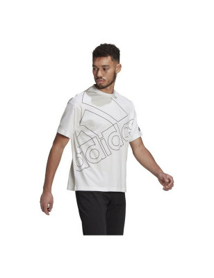 Men’s Short Sleeve T-Shirt Adidas Giant Logo White