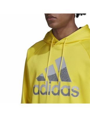 Men’s Hoodie Adidas  Game and Go Big Logo Yellow
