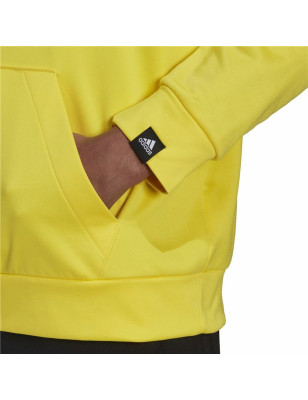 Sweat à capuche homme Adidas  Game and Go Big Logo Jaune