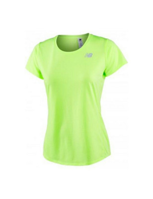T-shirt à manches courtes femme ACCELERATE New Balance WT73128 BIO Jaune