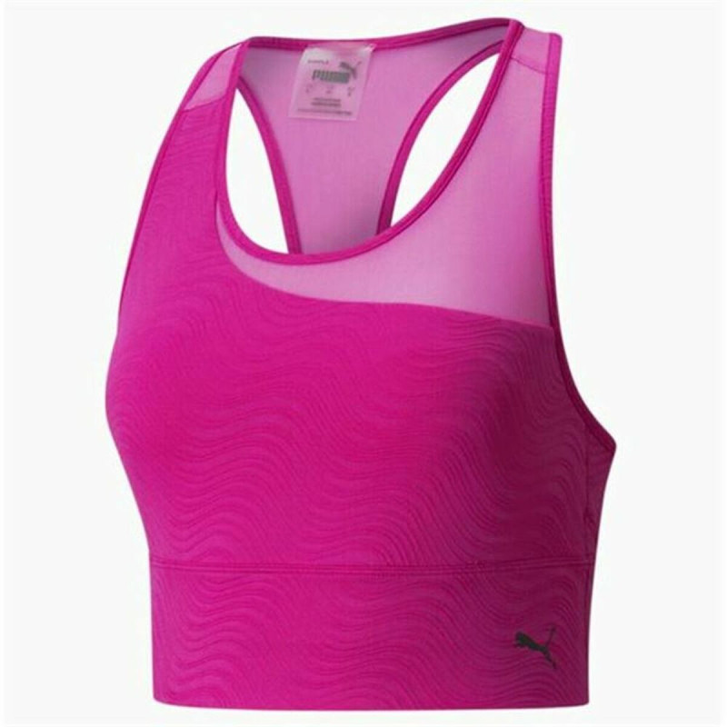Reggiseno Sportivo Puma Mid Impact Flawless Fucsia Reggiseno Sportivo Puma Mid Impact Flawless Fucsia