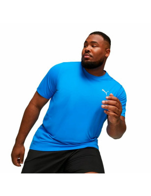 T-shirt à manches courtes homme Puma Run Favorite Ss Bleu ciel