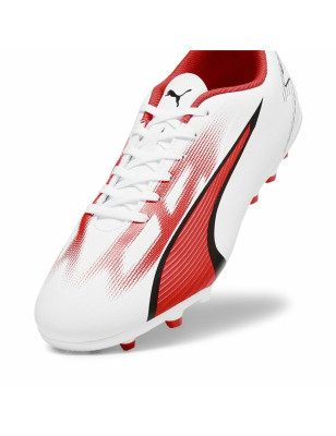 Scarpe da Calcio per Adulti Puma Ultra Play MG Bianco Rosso