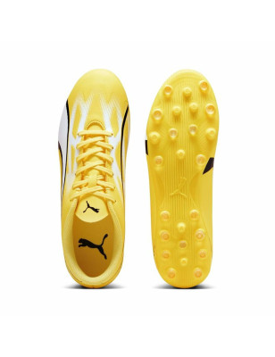 Chaussures de Football pour Adultes Puma Ultra Play MG Jaune