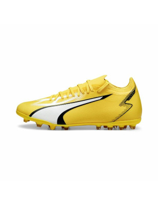 Scarpe da Calcio per Adulti Puma Ultra Match MG Giallo