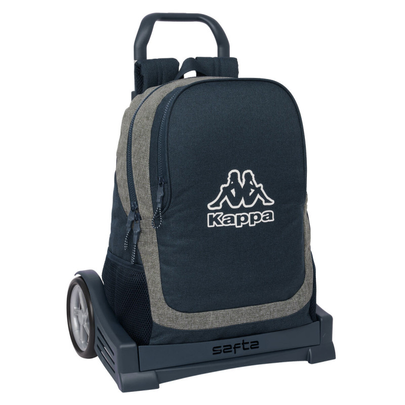 Cartable à roulettes Kappa Dark navy Gris Blue marine 32 x 44 x 16 cm Cartable à roulettes Kappa Dark navy Gris Blue marine 32 x 44 x 16 cm