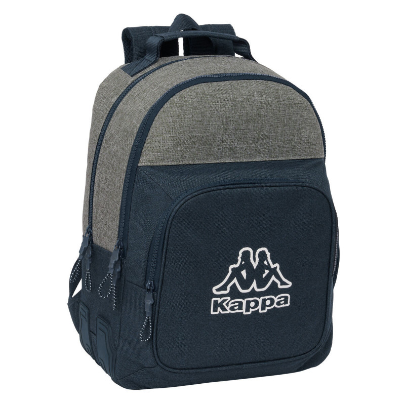 Zaino Scuola Kappa Dark navy Grigio Blu Marino 32 x 42 x 15 cm Zaino Scuola Kappa Dark navy Grigio Blu Marino 32 x 42 x 15 cm