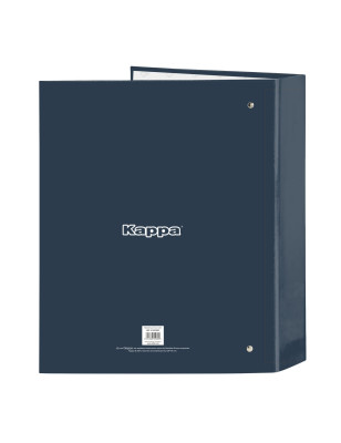 Ring binder Kappa Dark navy Navy Blue A4 27 x 33 x 6 cm