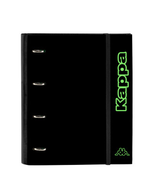 Ring binder Kappa Black Green Black 27 x 32 x 3.5 cm