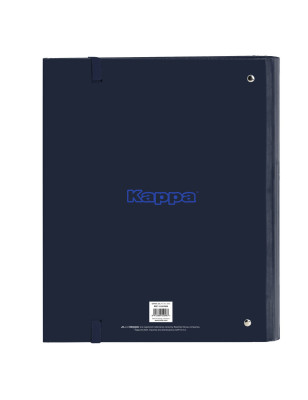 Ring binder Kappa Blue night Navy Blue 27 x 32 x 3.5 cm