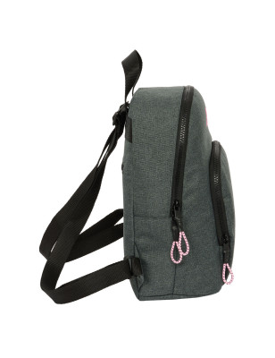 Zaino Kappa Silver pink Mini Grigio 25 x 30 x 13 cm