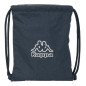 Backpack with Strings Kappa Dark navy Grey Navy Blue 35 x 40 x 1 cm Backpack with Strings Kappa Dark navy Grey Navy Blue 35 x 40 x 1 cm