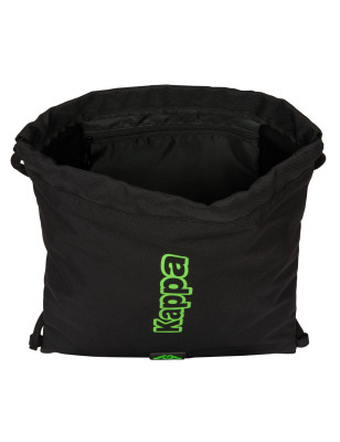 Backpack with Strings Kappa Black Black 35 x 40 x 1 cm