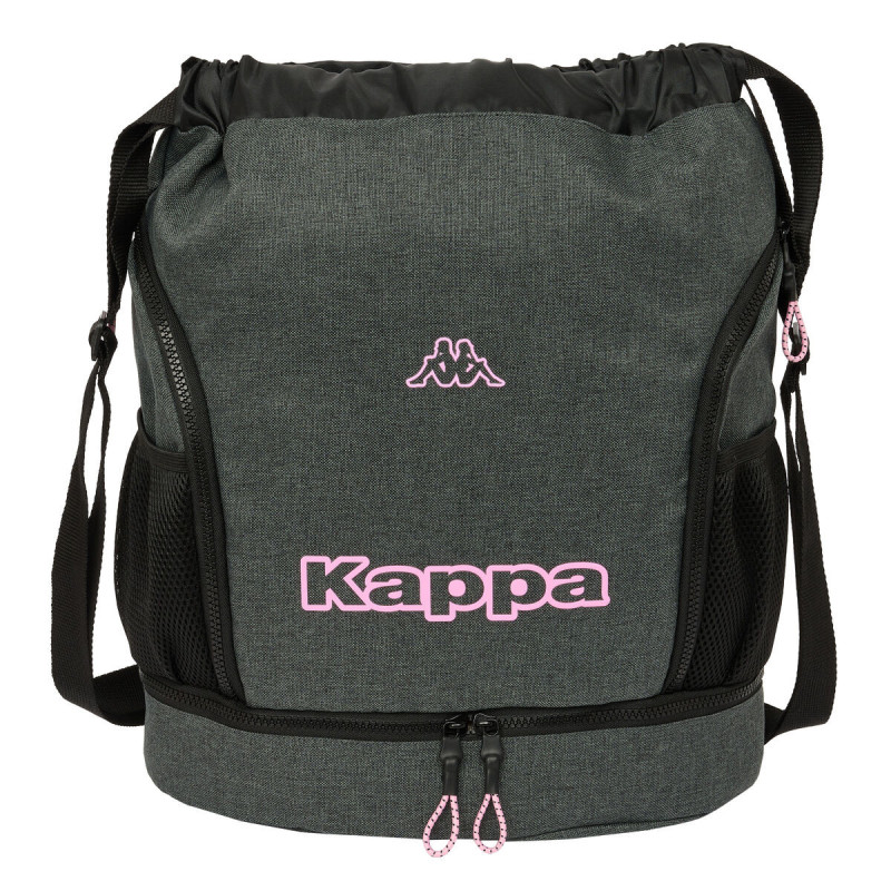 Child's Backpack Bag Kappa Silver pink Grey 35 x 40 x 1 cm Child's Backpack Bag Kappa Silver pink Grey 35 x 40 x 1 cm