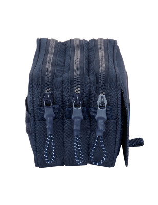 Triple Carry-all Kappa Blue night Navy Blue 21,5 x 10 x 8 cm