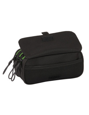 Triple Carry-all Kappa Black Black 21,5 x 10 x 8 cm