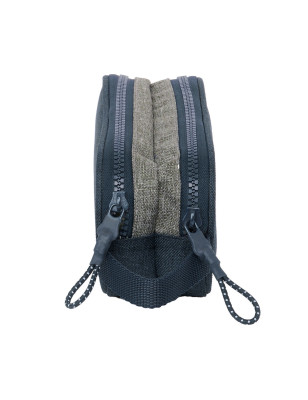 Double Carry-all Kappa Dark navy Grey Navy Blue 21 x 8 x 6 cm