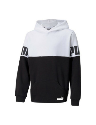 Men’s Sweatshirt without Hood Puma Colorblock White