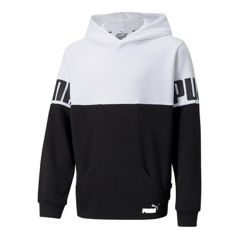 Felpa senza Cappuccio Uomo Puma Colorblock Bianco Felpa senza Cappuccio Uomo Puma Colorblock Bianco