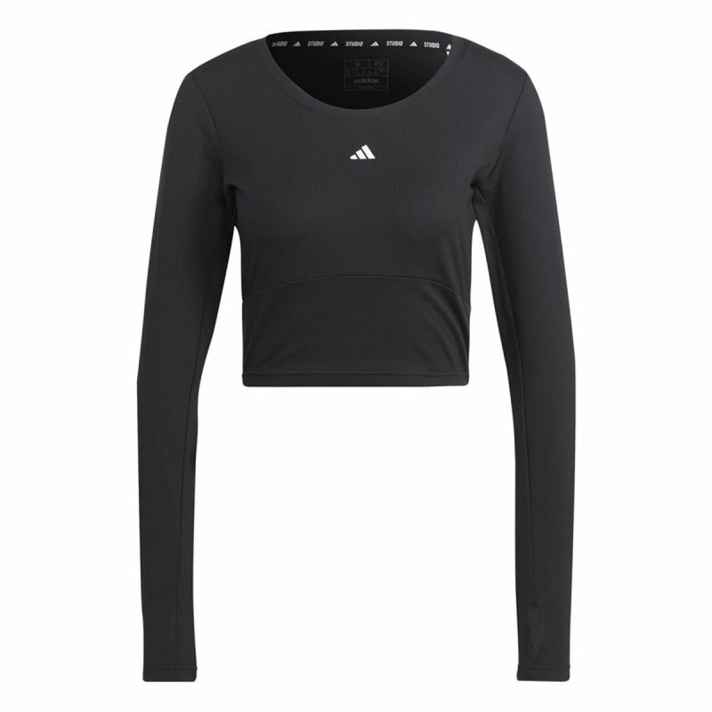 Women’s Long Sleeve T-Shirt Adidas Studio Black Women’s Long Sleeve T-Shirt Adidas Studio Black