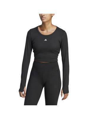 T-shirt à manches longues femme Adidas Studio Noir