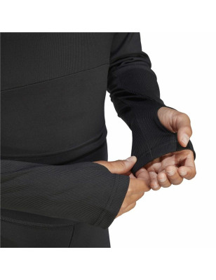 Maglia a Maniche Lunghe Donna Adidas Studio Nero