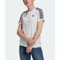 Maglia a Maniche Corte Donna Adidas 3 stripes Bianco Maglia a Maniche Corte Donna Adidas 3 stripes Bianco